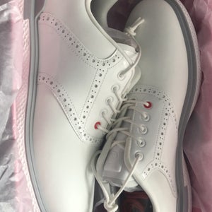 NEW! G/FORE GALLIVAN2R LONGWING GOLF SHOE MENS 13 EU 46 SNOW/LIGHT GRAY *NIB*