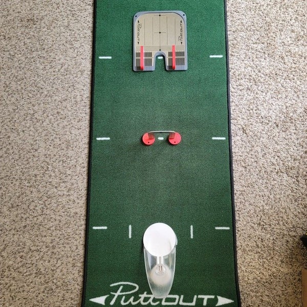 (Used) PuttOut putting mat, mirror, and gate