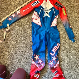 US Ski Team Men's custom size XL Tall Spyder Marvel Ski Suit (Used) FIS Legal -  (plus bonus suit!)