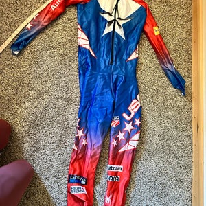 US Ski Team Men's custom size XL Tall Spyder Ski Suit (Used) FIS Legal - (plus bonus suit!)