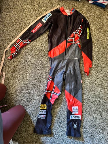 Men's custom size XL tall Spyder Ski Suit (Used) FIS Legal