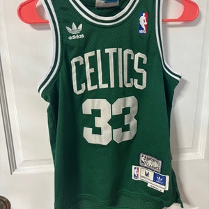 Green Boston Celtics Stitched Letters Jersey Youth Medium