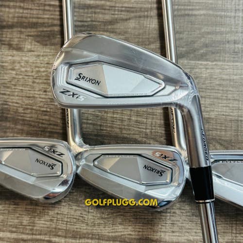 New- 2025 Srixon ZXi5 Iron Set 4-PW / Dynamic Gold Mid Steel, Stiff Flex (92)