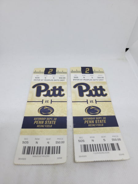 Pitt Panthers vs Penn State Nittany Lions NCAA College Football Tickets September 10, 2016