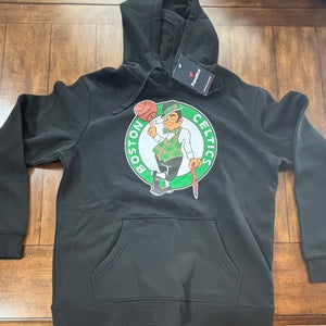 Boston Celtics Hooded Black Sweatshirt Adult Large NWT