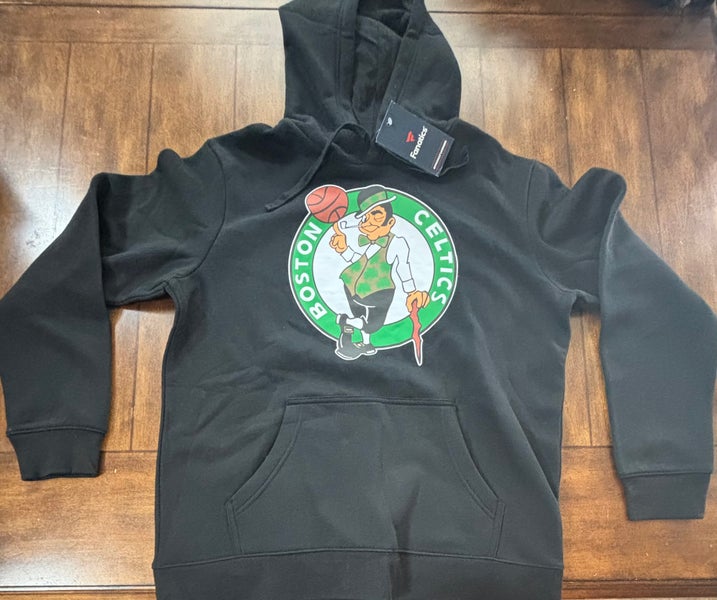 Boston Celtics Hooded Black Sweatshirt Adult Large NWT