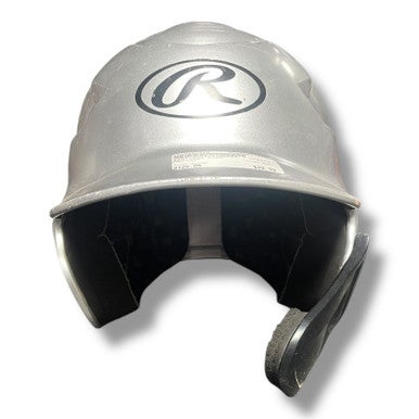 Used Rawlings RCFH Batting Helmet No Mask Silver One Size 11375-S000362612