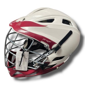 Used Cascade PRO 7 Lacrosse Helmet White MD 11375-S000363974