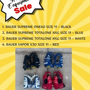 Bauer Supreme TotalOne Gloves 11" (Used)