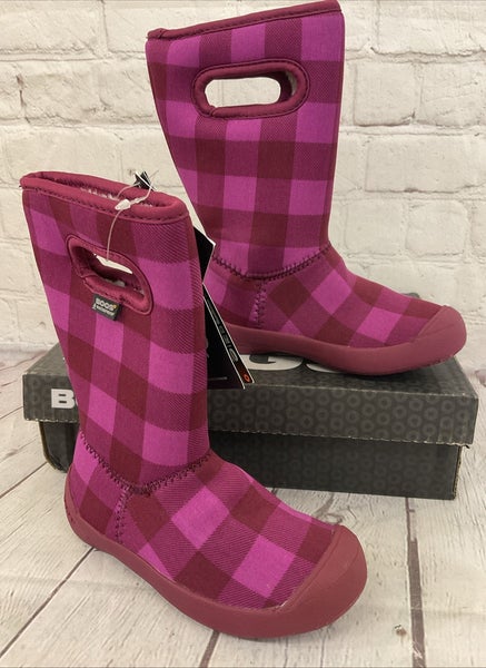 BOGS 522506 71618 660 Kid's SUMMIT BUFFALO Waterproof Boots Fuchsia US 7