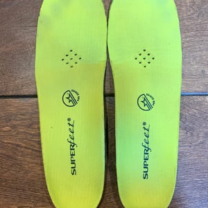SuperFeet Yellow Performance Skate Insoles Footbeds Size D (7.0) *Read Full Description*