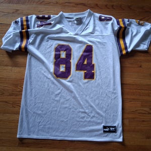 Randy Moss #84 White XL Men's Puma Minnesota Vikings Football Jersey (Used)