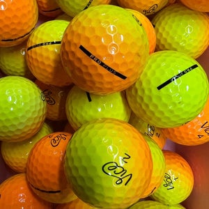 12 Vice Pro Plus Shade Yellow and Orange Near Mint AAAA Used Golf Balls