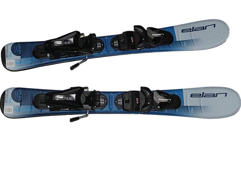 NEW 2026 ELAN  kids Ski 70cm  MAXX blue UFLEX  with System  EL 4.5 GW size adjustable Bindings