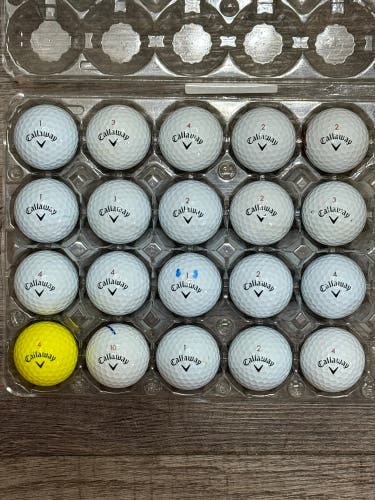 20 Callaway Chrome Soft Golf Balls - 5A MINT CONDITION ONLY
