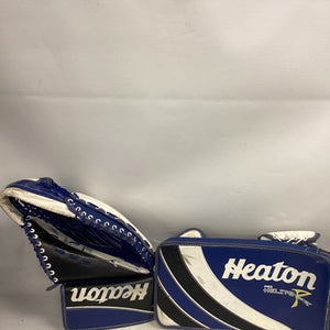 Used Heaton PRO HELITE-R SET Senior Goalie Blocker Navy Blue 11851-S000036420