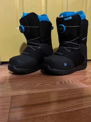 Burton Zipline Boa Imprint 1 Kids Snowboard Boots Size US 6