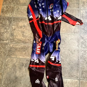 Men's XL SYNC Team Clif Bar Speed Ski Suit (New) FIS Legal