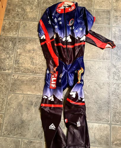 Men's XL SYNC Team Clif Bar Speed Ski Suit (New) FIS Legal