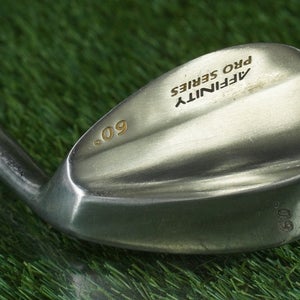 AFFINITY PRO SERIES POWER SPIN LOB WEDGE NICKEL STAINLESS STEEL SHAFT RH 60