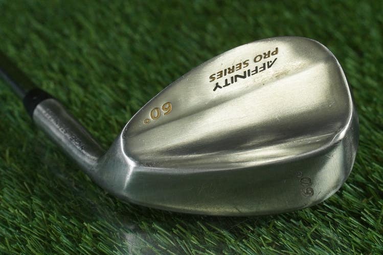AFFINITY PRO SERIES POWER SPIN LOB WEDGE NICKEL STAINLESS STEEL SHAFT RH 60