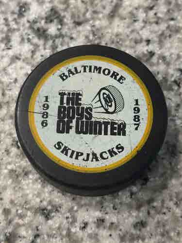 Vintage Baltimore Skipjacks American Hockey League (AHL) Hockey Puck