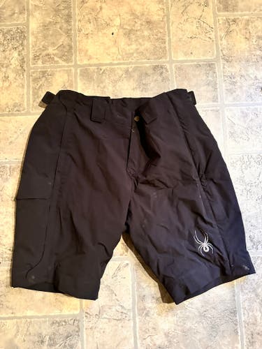Black Men's XL Insulated Spyder Training Shorts (Used)