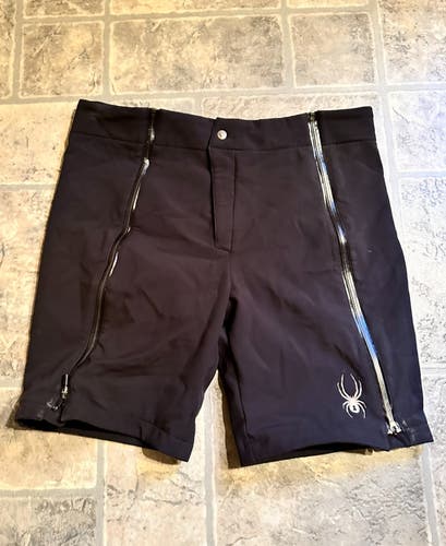 Black Men's L Spyder Training Shorts (Used)