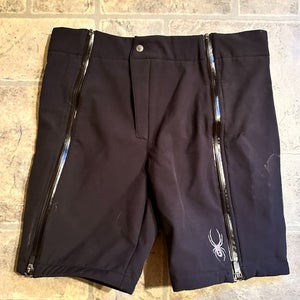 Black Men's L Spyder Training Shorts (Used)
