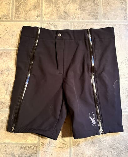 Black Men's L Spyder Training Shorts (Used)