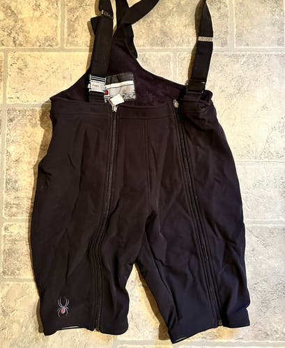 Black Men's XL Spyder Training Shorts Bibs (Used)
