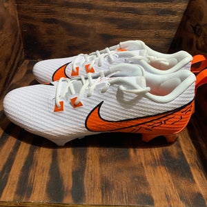 Nike Vapor Edge Speed 360 2 White Brilliant Orange FQ4045-100 Cleats Size 12