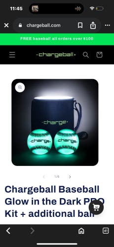 Charge + glow In The Dark Baseball Training Tool