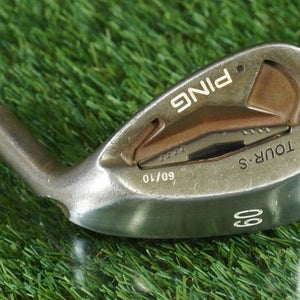 PING TOUR-S LOB WEDGE KBS FST STEEL SHAFT BLACK DOT RAW RH 60 10 ~ LOOK!!