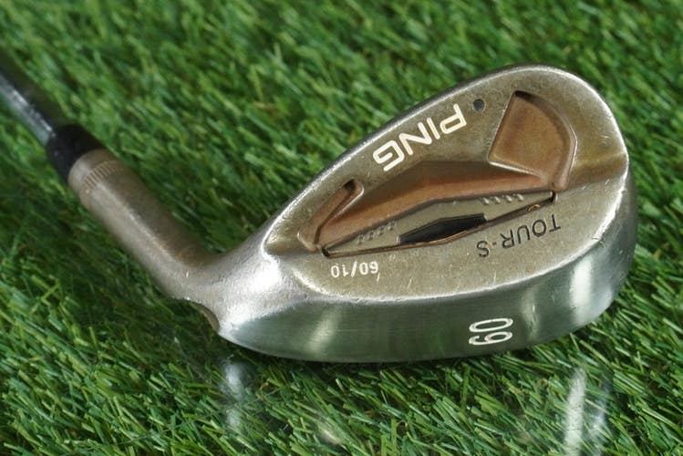 PING TOUR-S LOB WEDGE KBS FST STEEL SHAFT BLACK DOT RAW RH 60 10 ~ LOOK!!