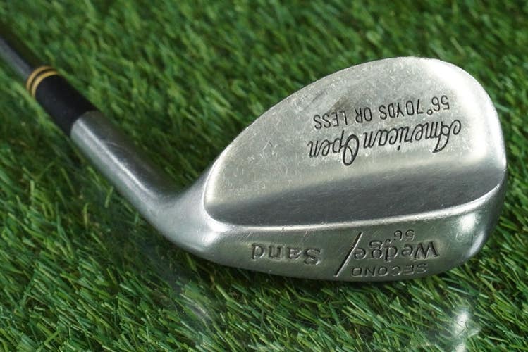AMERICAN OPEN SAND WEDGE / SECOND WEDGE TRUE TEMPER STEEL STIFF FLEX RH 56