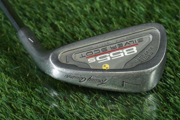 TOMMY ARMOUR 855S SILVER SCOT 7 IRON TOUR STEP II STEEL REGULAR FLEX RH 36