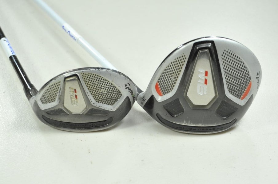 TaylorMade M6 3-16.5* Fairway Wood and 4-22* Hybrid Set Senior Flex RH # 193681