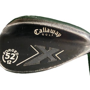 Callaway X Forged Gunmetal Gap Wedge 52*12 RH Stiff Steel 35" Good Midsize Grip