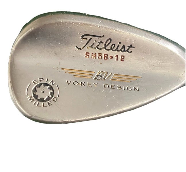 Titleist Spin Milled Vokey Design Lob Wedge 58*12 RH Stiff Steel 35" New Grip