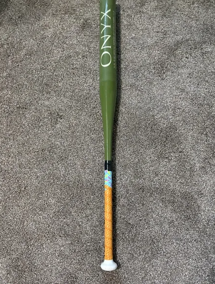 2025 Onyx Enough Said Green 1 Piece Sticky Barrel End Load Senior Softball Slowpitch 25 oz (Used)