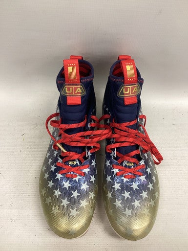 Used Under Armour Adult FB Cleats Royal Blue Senior 11 11851-S000036222