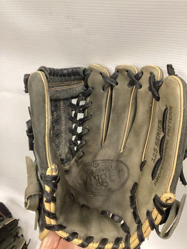 Used Louisville Slugger 125 SERIES BB/SB Glove RH Throw Grey 11 1/2" 11851-S000036246