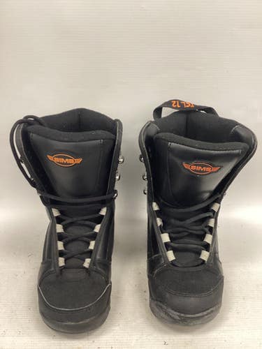 Used Sims BOOTS Boys Snowboard Boots Black Junior 04 11851-S000036159