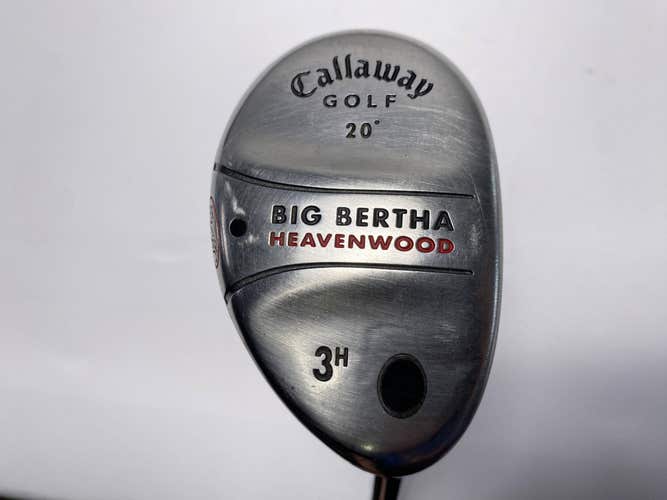 Callaway Big Bertha Heavenwood 3 Hybrid 20* RCH 75w Stiff Steel Mens RH
