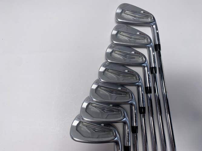 Ping S55 Iron Set 4-PW White Dot 3* Up NS Pro CFS 105g Stiff Steel Mens RH
