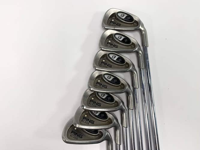 Ping i3 + Iron Set 4-PW White Dot 3* Up Regular Steel Mens RH