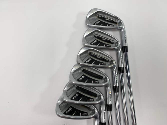 Ping i20 Iron Set 5-PW White Dot 3* Up CFS Regular Steel Mens RH