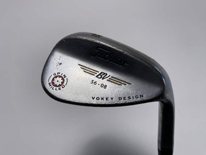 Titleist Vokey Spin Milled Chrome 2009 Sand Wedge SW 56* 8 Wedge Steel Mens RH