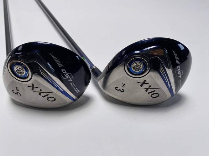 XXIO 9 3 & 5 Fairway Wood Set 15* 18* MP900 Regular Graphite Mens RH